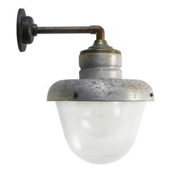 Vintage Aluminium Brass Frosted Glass Sconces Wall lights