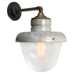 Vintage Aluminium Brass Frosted Glass Sconces Wall lights