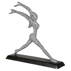 Gymnast-Skulptur aus Aluminium
