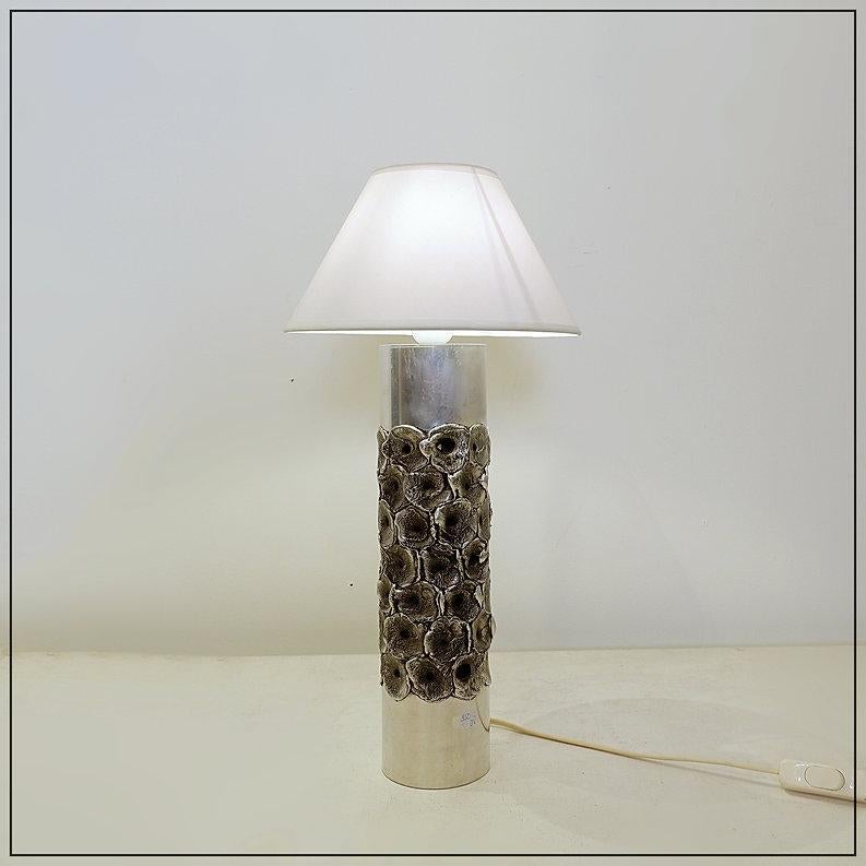 Vintage-Lampe aus Aluminium von Willy Luyckx für Aluclair, 1970er Jahre im Zustand „Gut“ im Angebot in Brussels , BE