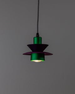 Vintage Aluminum Ceiling Lamp Postmodern Memphis Style, 1980s