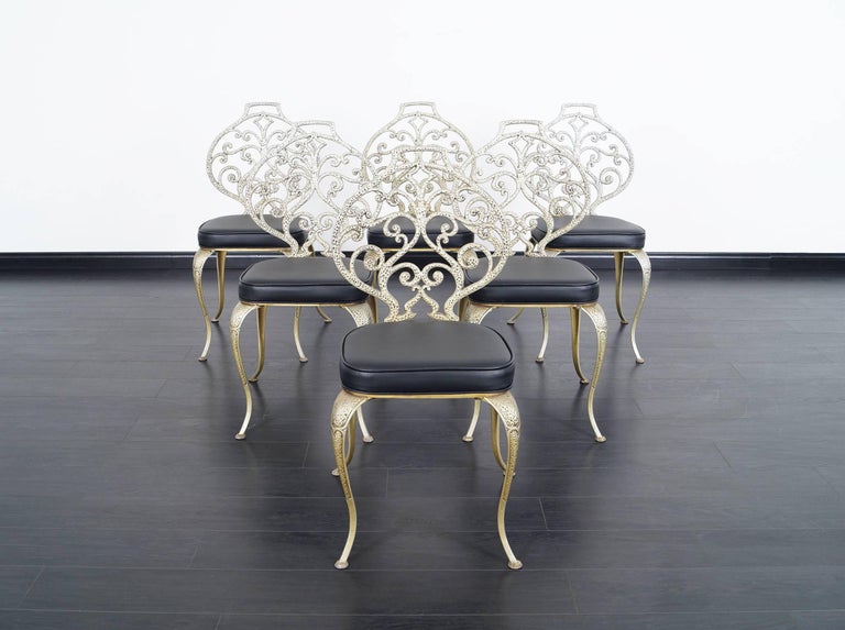 Vintage Aluminium Dining Chairs by Thinline at 1stDibs