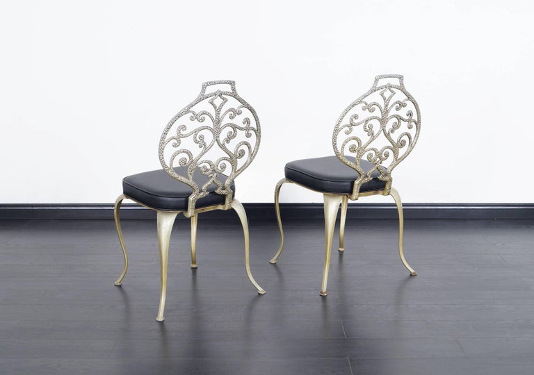 Vintage Aluminium Dining Chairs by Thinline at 1stdibs