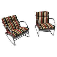 Vintage Aluminum Outdoor Patio Chairs by Bunting Co.