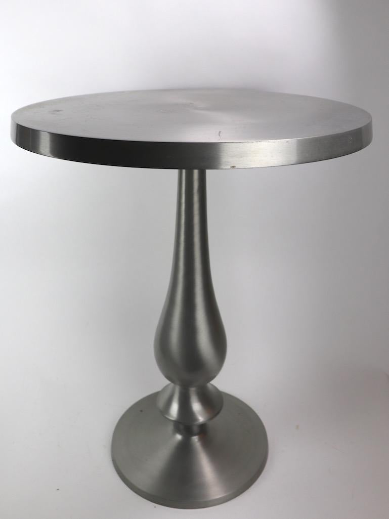 vintage aluminum table