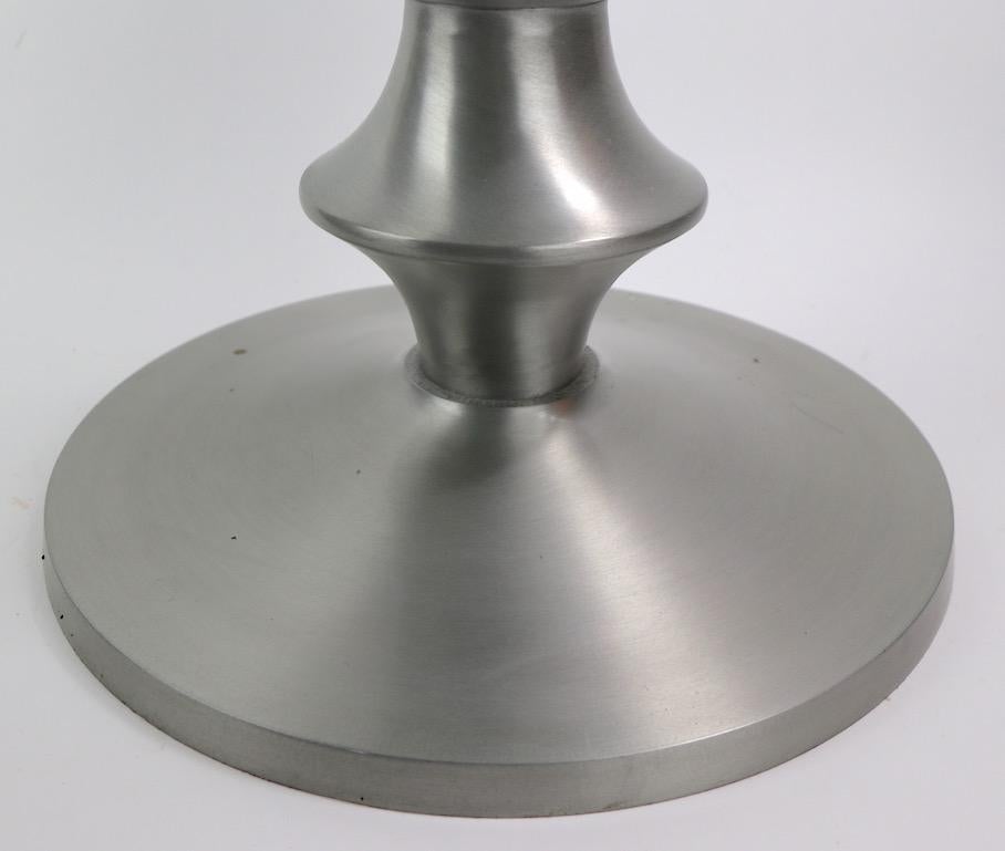 Mid-Century Modern Vintage Aluminum Side Table
