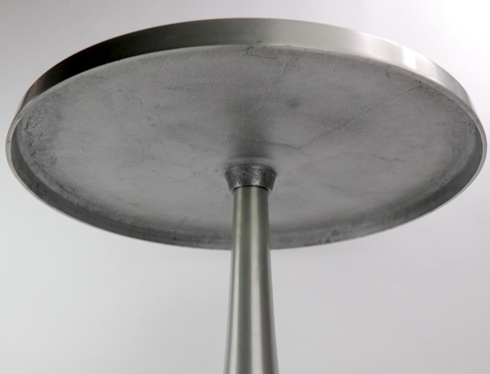 Vintage Aluminum Side Table In Good Condition In New York, NY