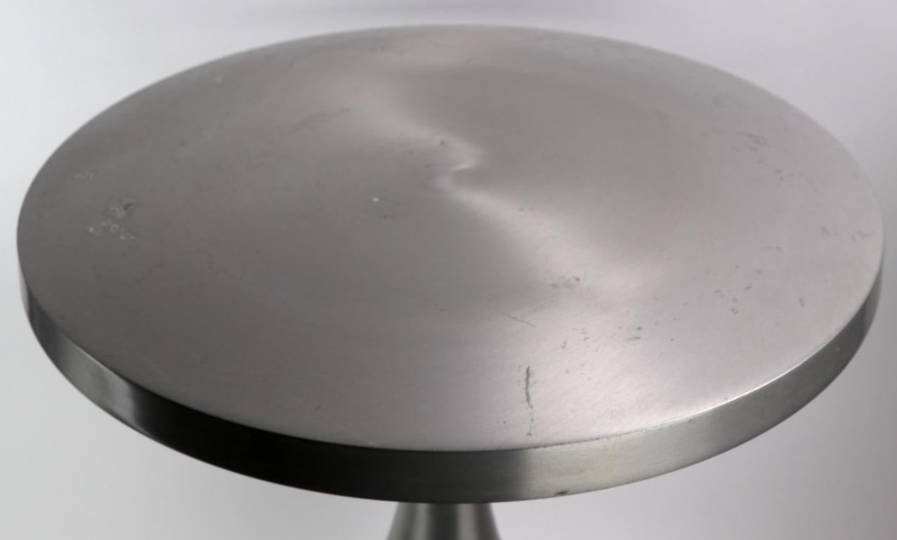 20th Century Vintage Aluminum Side Table