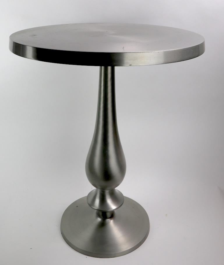 Vintage Aluminum Side Table 1