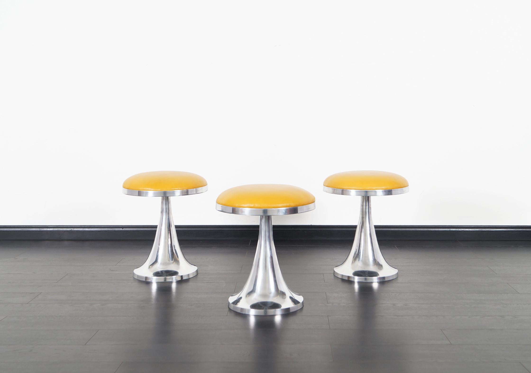 American Vintage Aluminum Stools