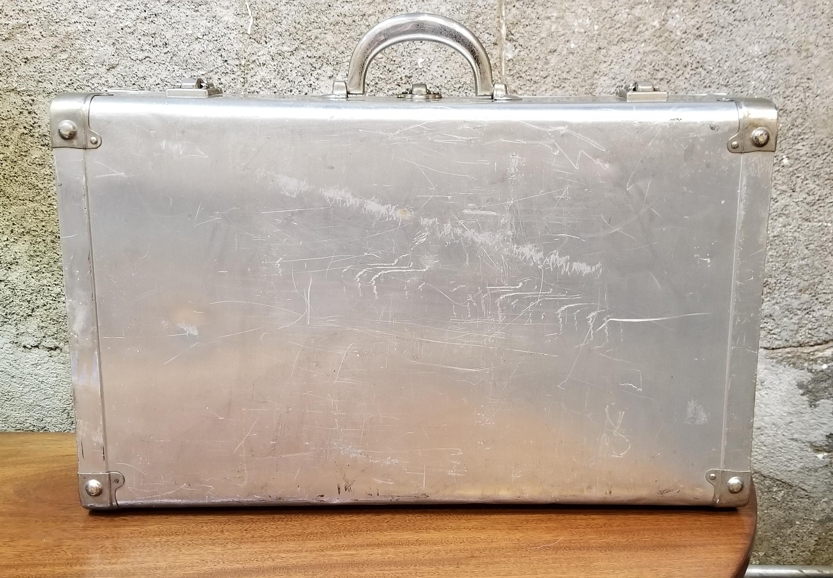 vintage aluminum briefcase