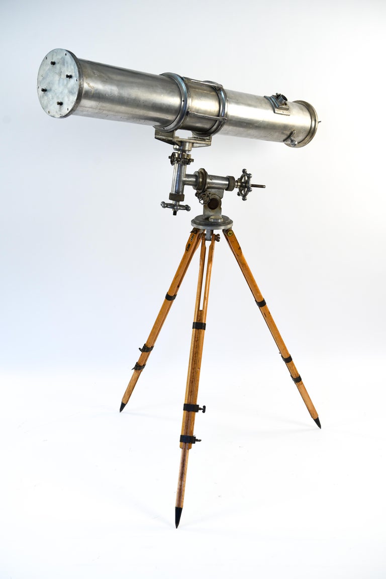 Vintage Aluminum Telescope For Sale at 1stDibs