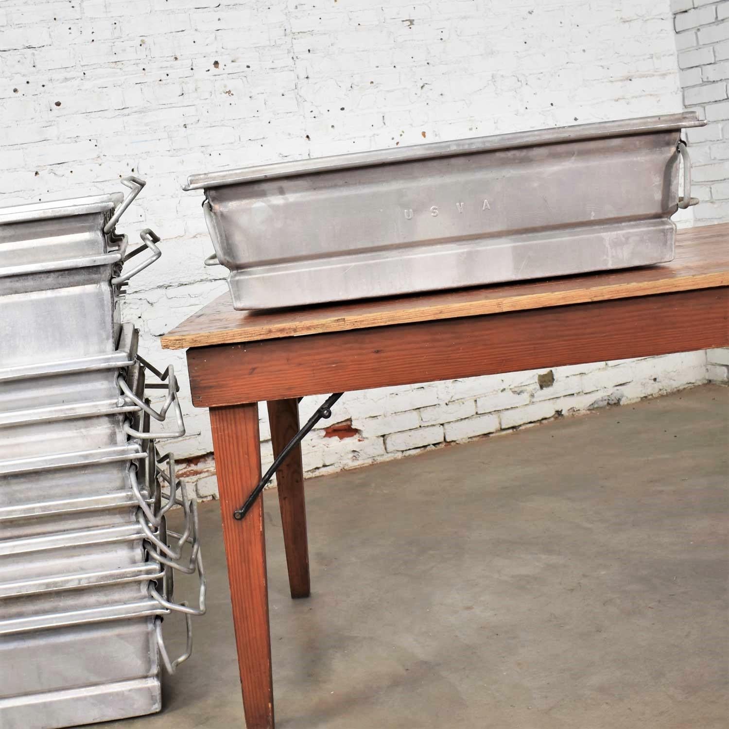 American Vintage Aluminum Troughs Planters Sinks Containers Vessels 8 Sold Separately