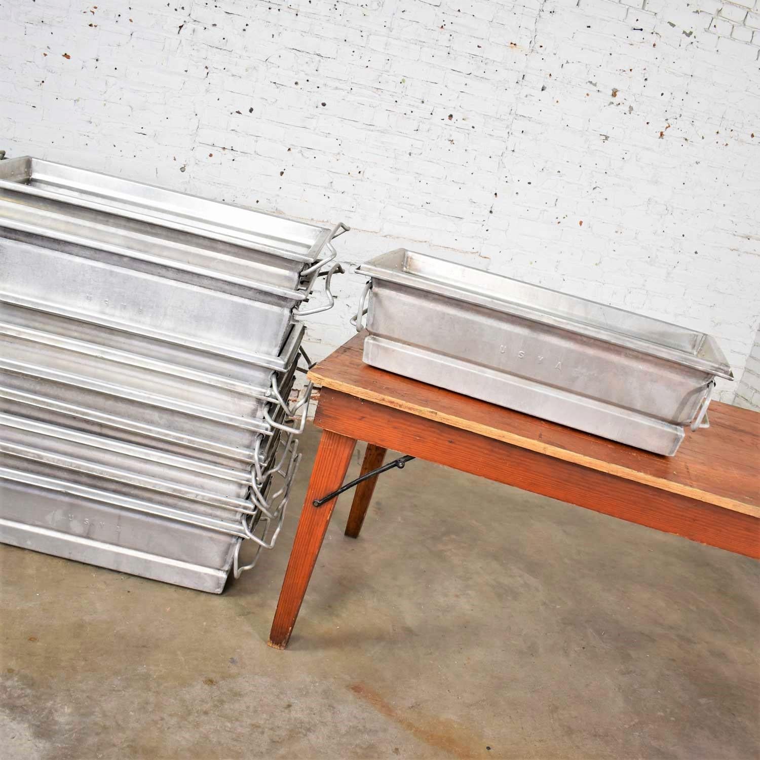 20th Century Vintage Aluminum Troughs Planters Sinks Containers Vessels 8 Sold Separately