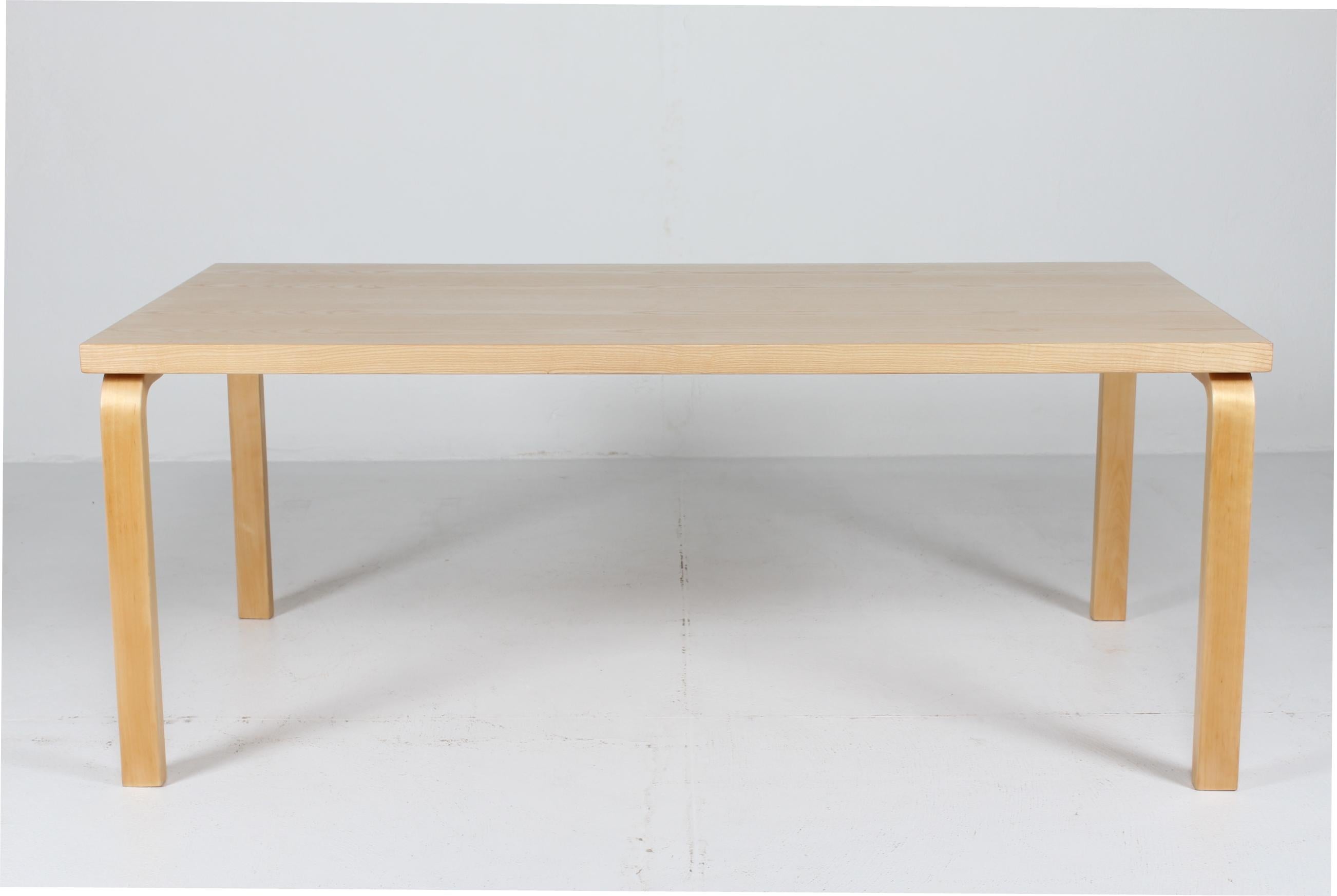 Vintage Alvar Aalto Dining Table Model 83 of Ash by Artek in Finland ...