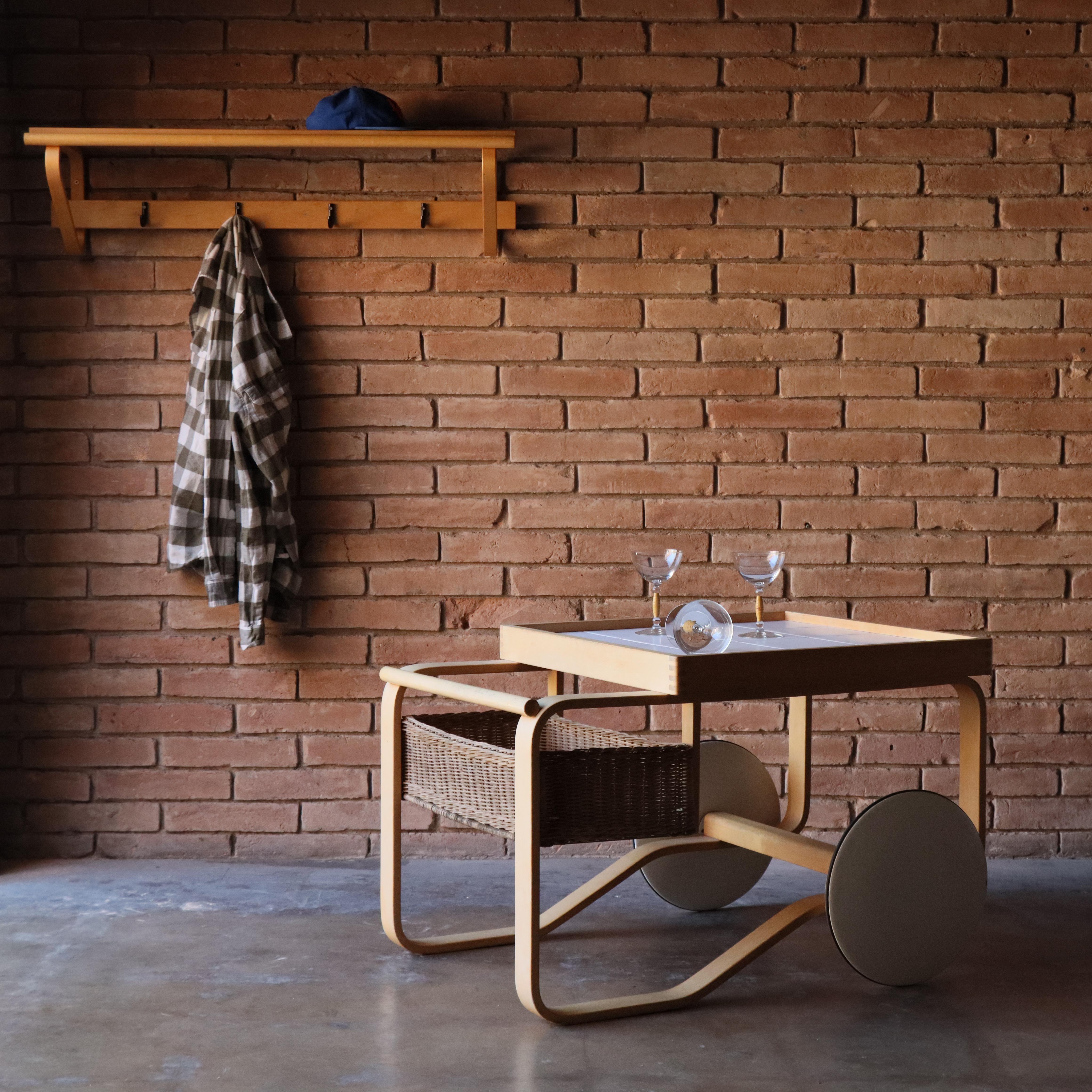 Vintage Alvar Aalto ‘Tea Trolley’ Cart 900, Artek Finland, 1960s For Sale 1