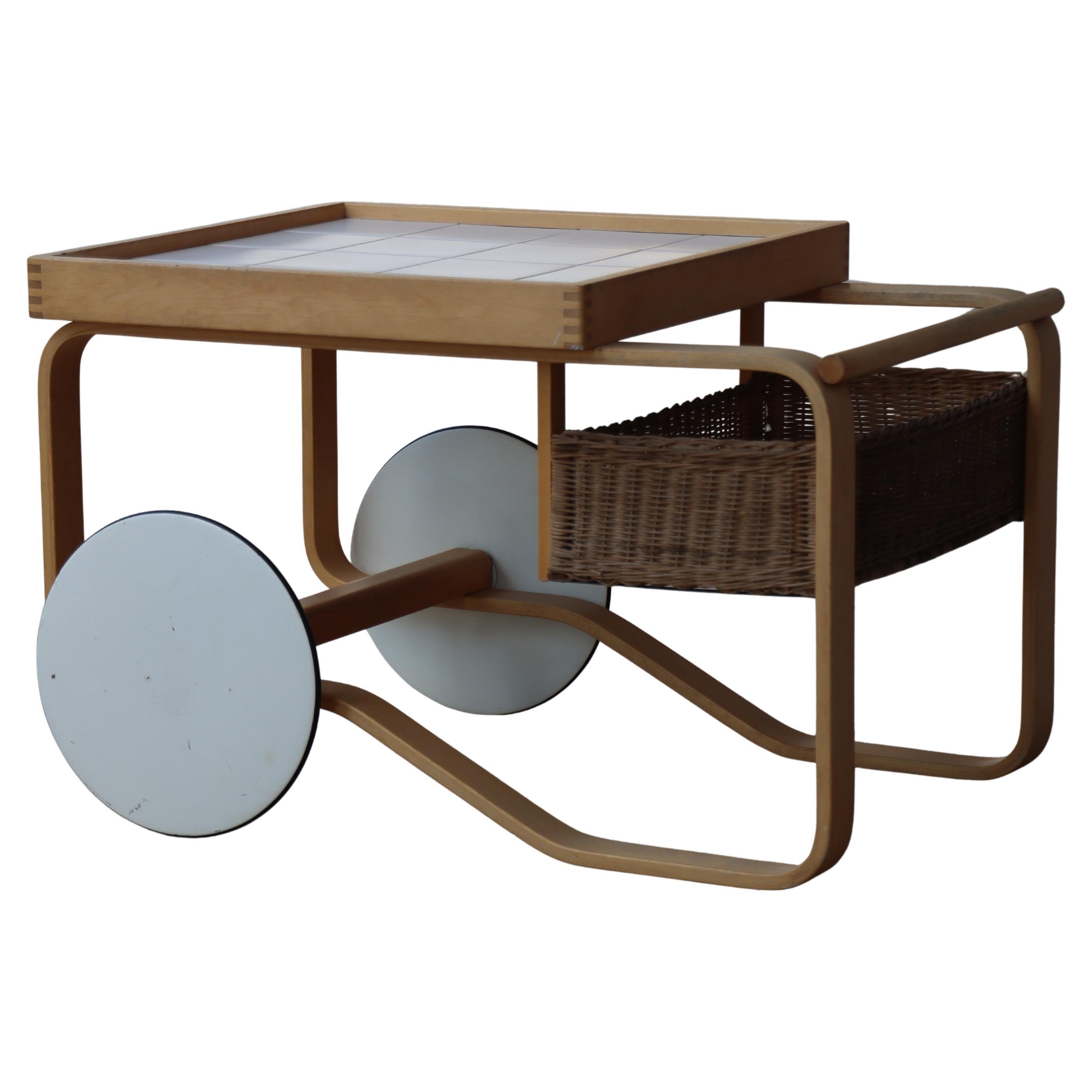 Vintage Alvar Aalto ‘Tea Trolley’ Cart 900, Artek Finland, 1960s