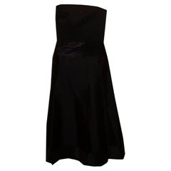 Vintage Amanda Wakeley Black Silk Cocktail Dress