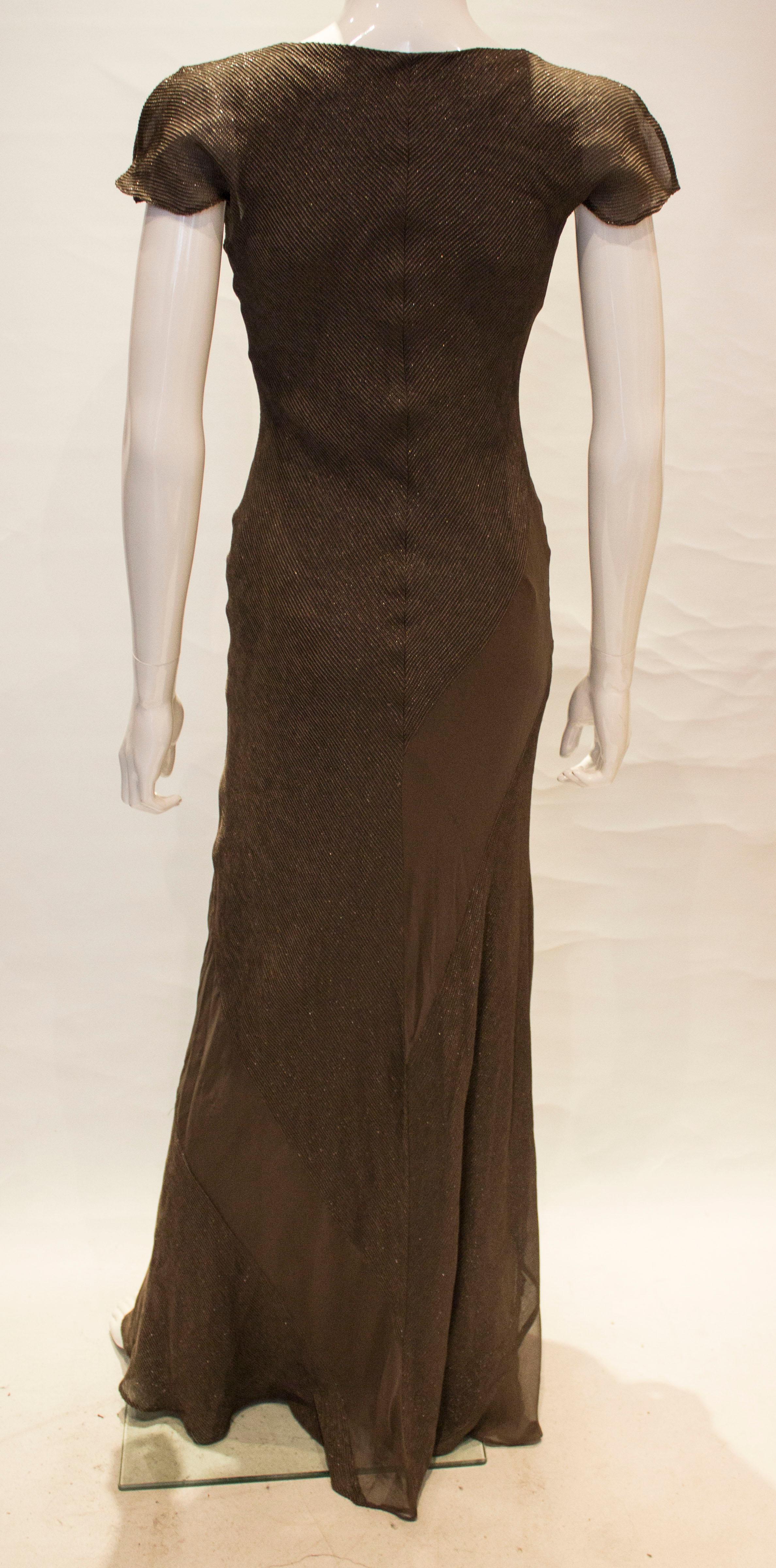 Black Vintage Amanda Wakeley Evening Gown For Sale
