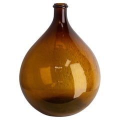 Vintage Amber Glass 20 L Bottle Demijohns Lady Jeanne or Carboy