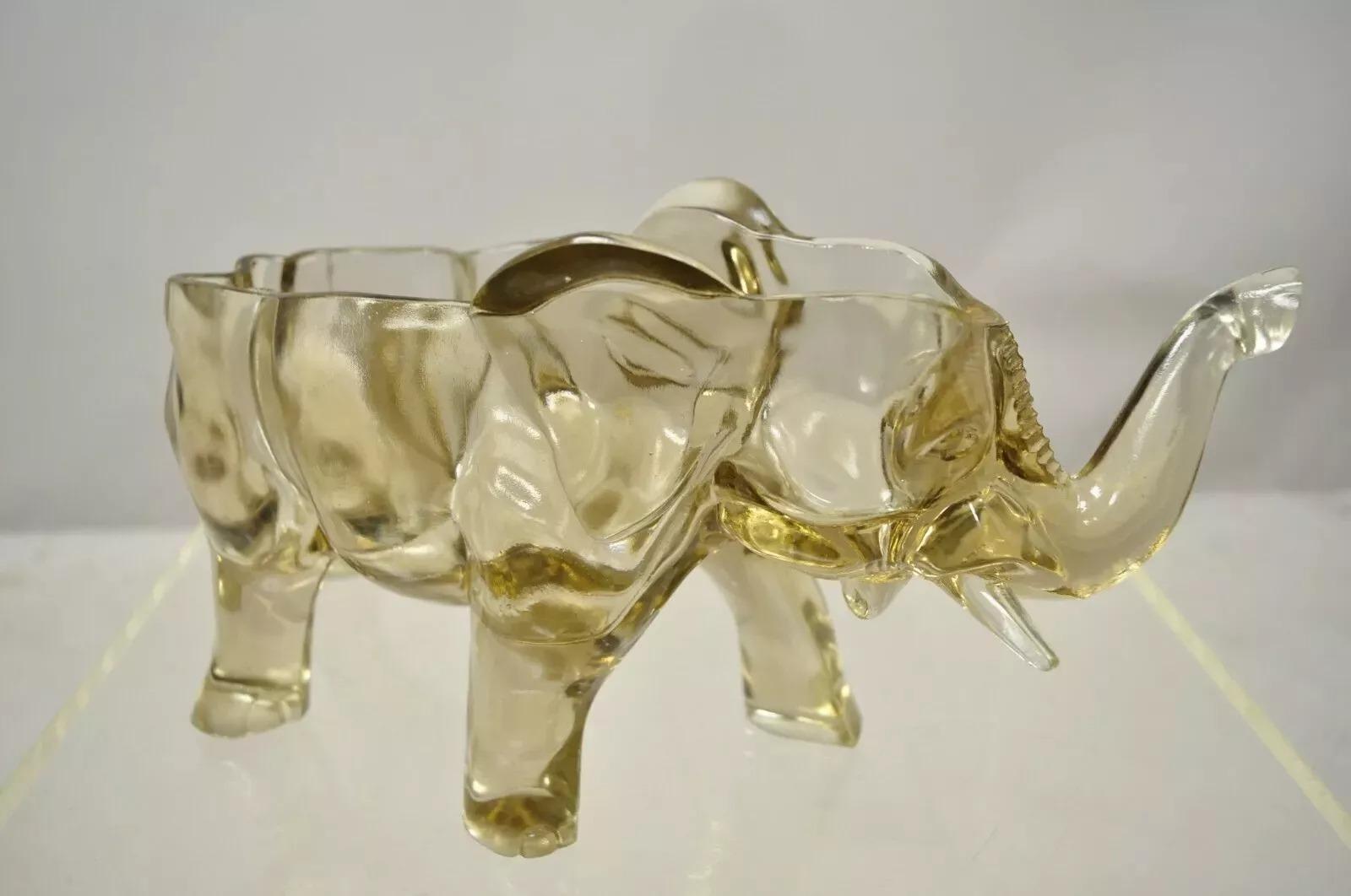 Vintage Amber Glass Consolidated Glass 15
