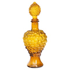 Vintage Amber Glass Decanter Bottle, Represented by Tuleste Factory