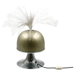 Vintage Ambiente Lampe mit rotierender Farbscheibe Pilz Dome Tulip Basis, 1960er Jahre