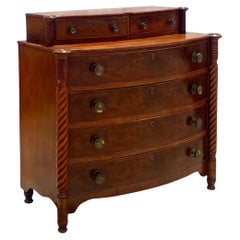 Retro American 1850s Sheraton Style Chest of Drawers
