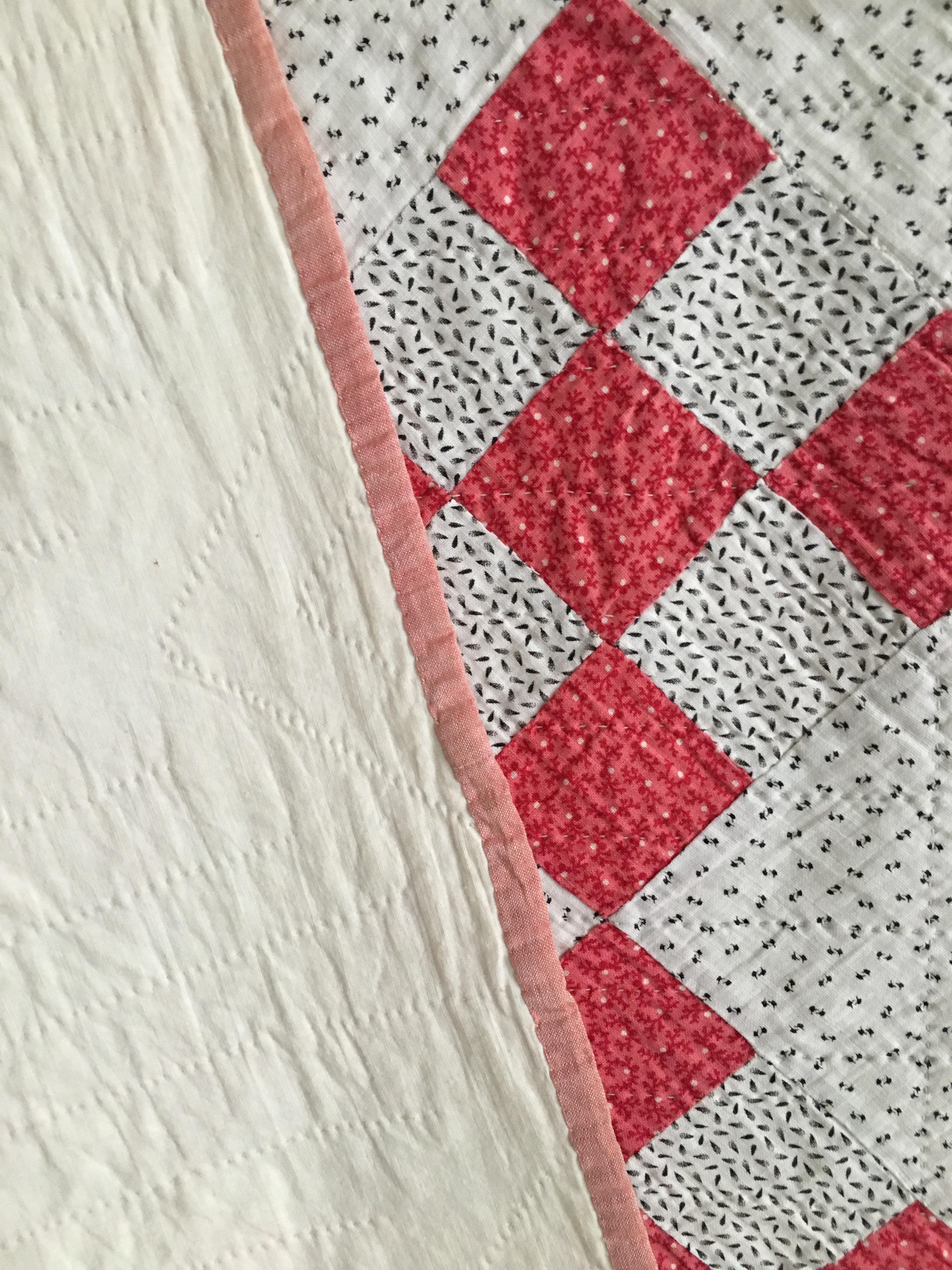 red and white patterns