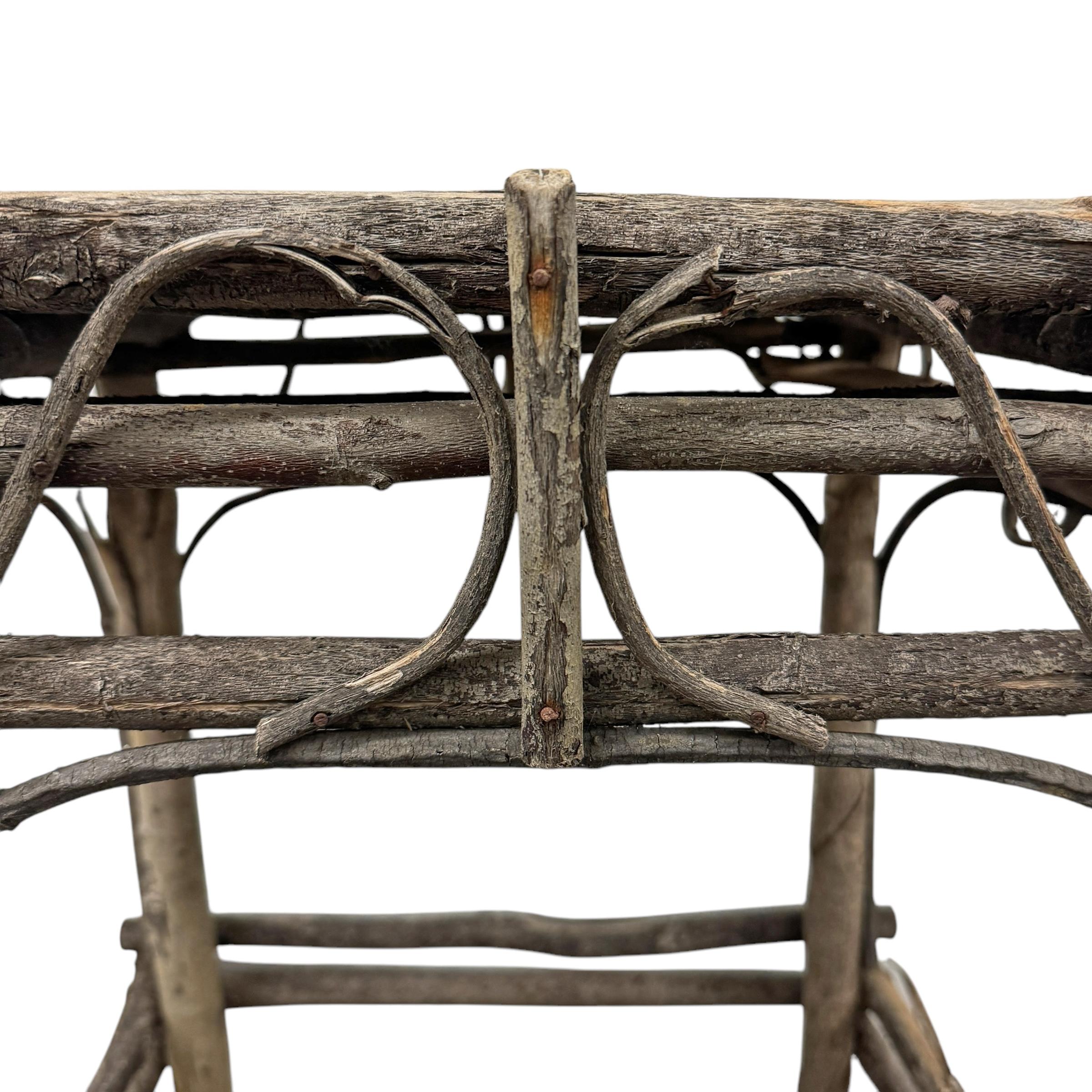 Vintage American Adirondack Style Twig Table 4