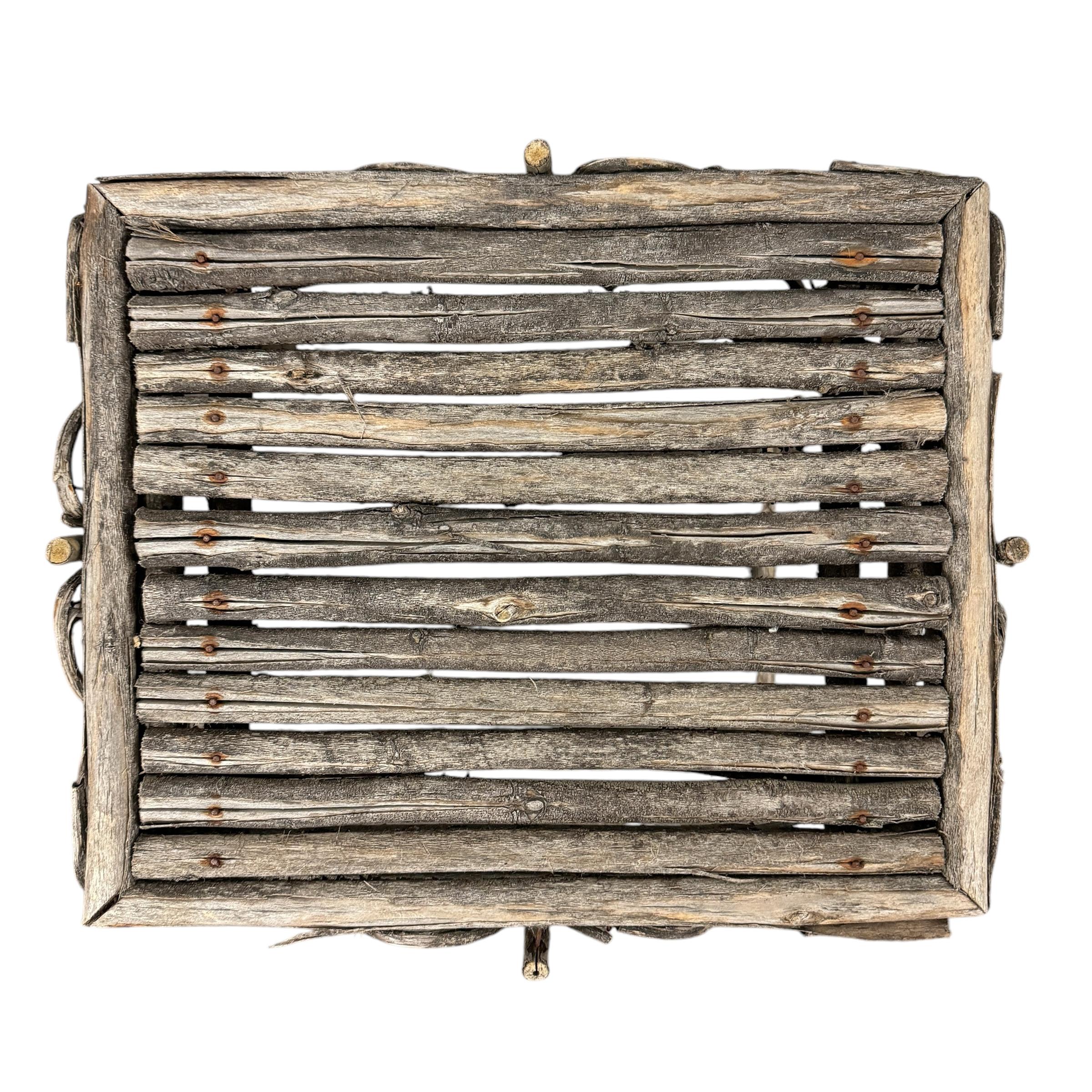 Vintage American Adirondack Style Twig Table 2