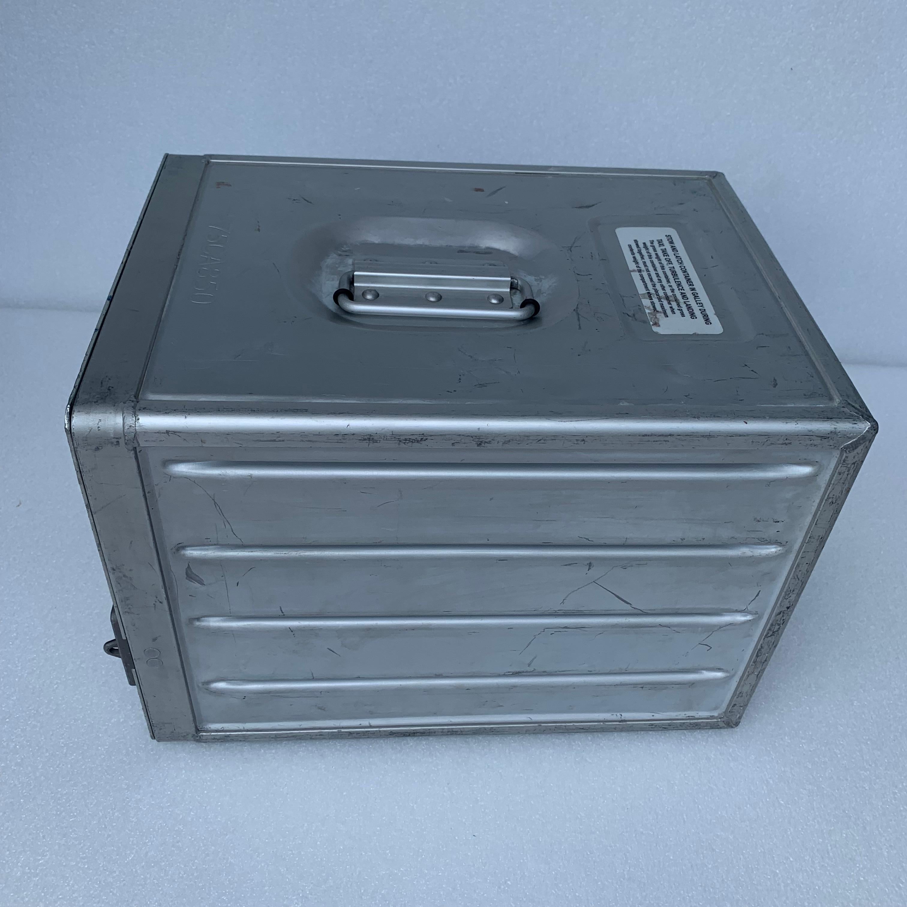 Vintage American Airlines Aluminum Catering Galley Container Box 8