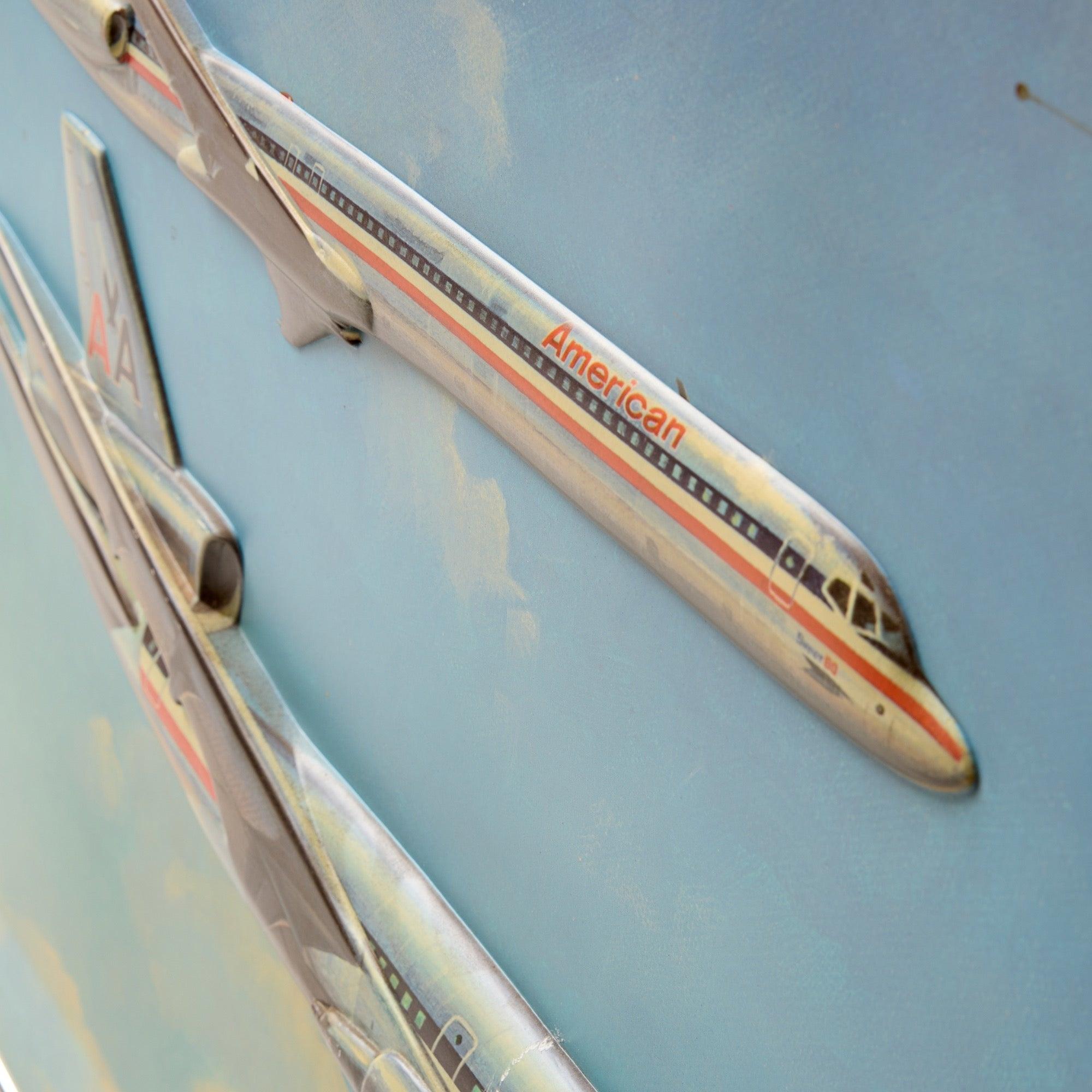 Vintage American Airlines Artwork by Bob Cunningham for American Airlines, 1970s In Excellent Condition For Sale In Sagaponack, NY