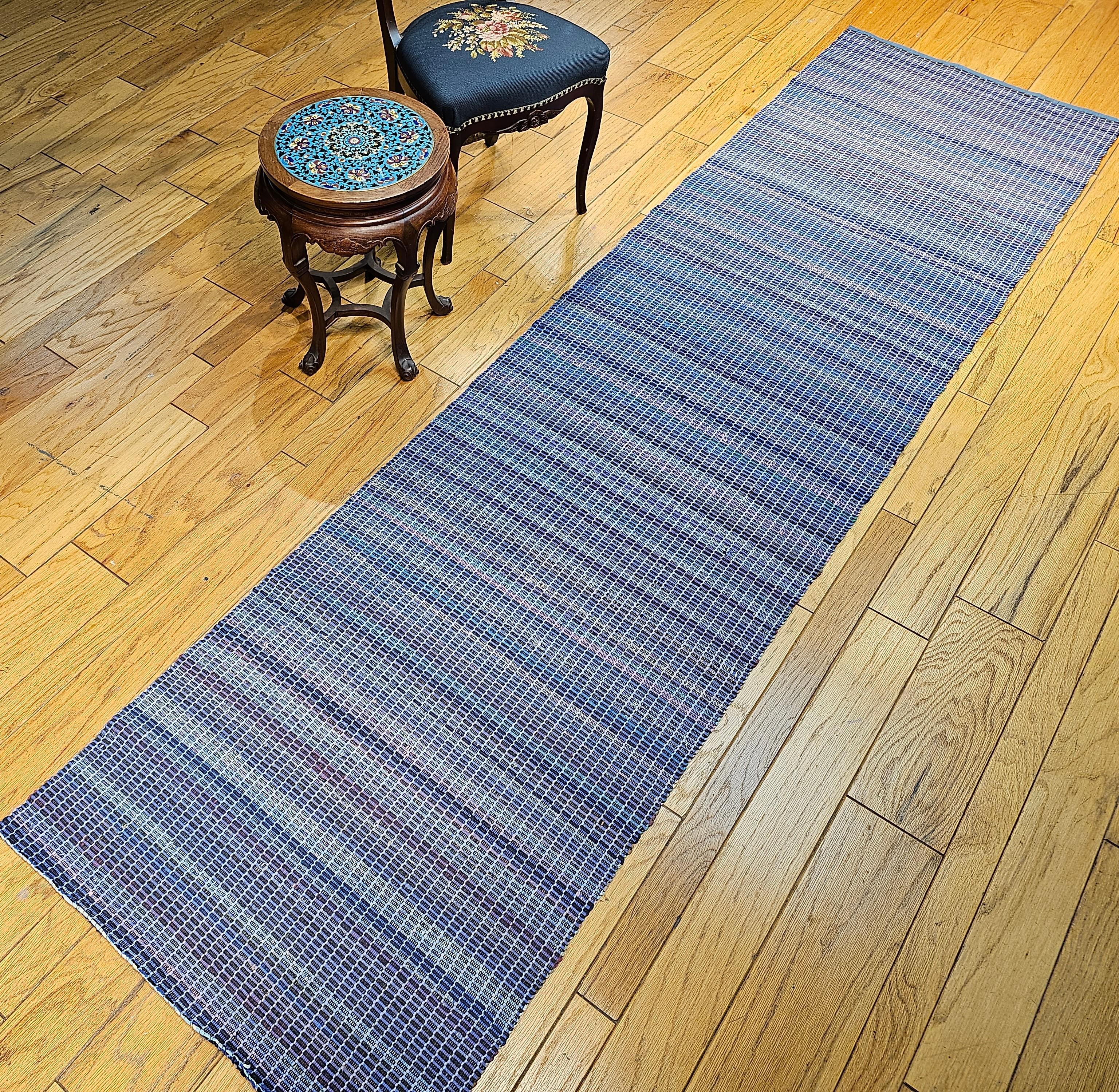 Vintage American Amish Rag Runner For Sale 7