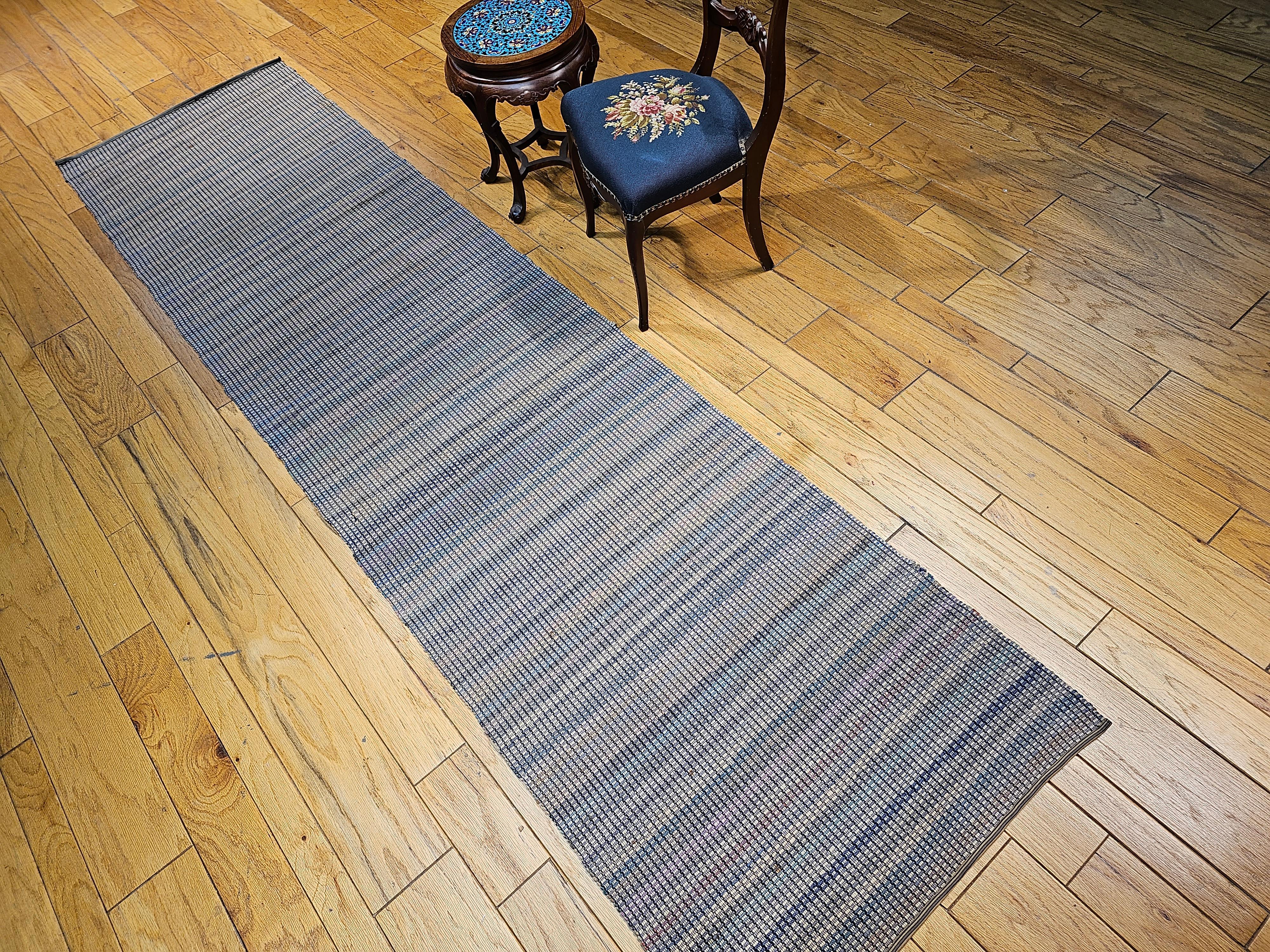 Vintage American Amish Rag Runner For Sale 2