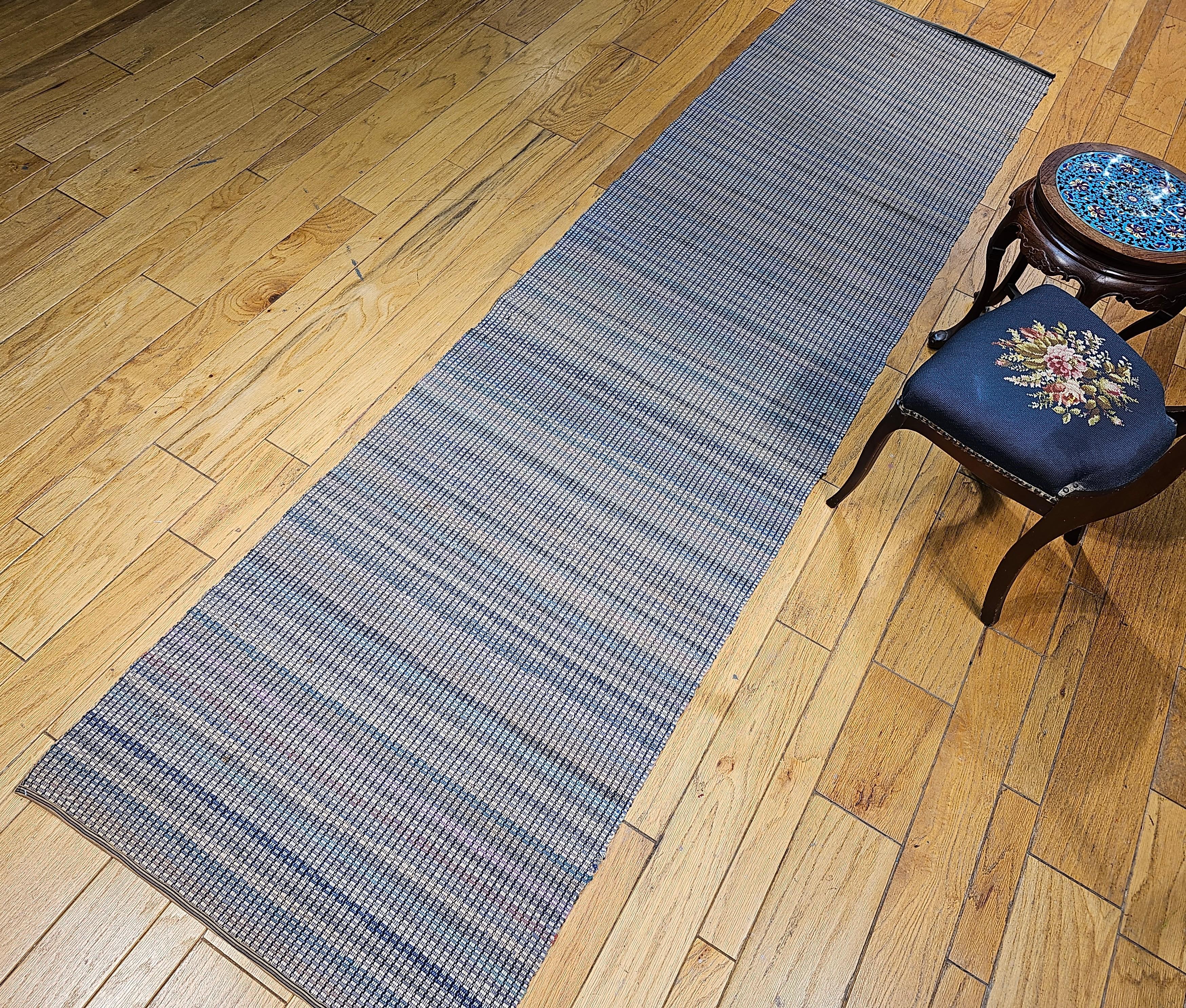 Vintage American Amish Rag Runner For Sale 4