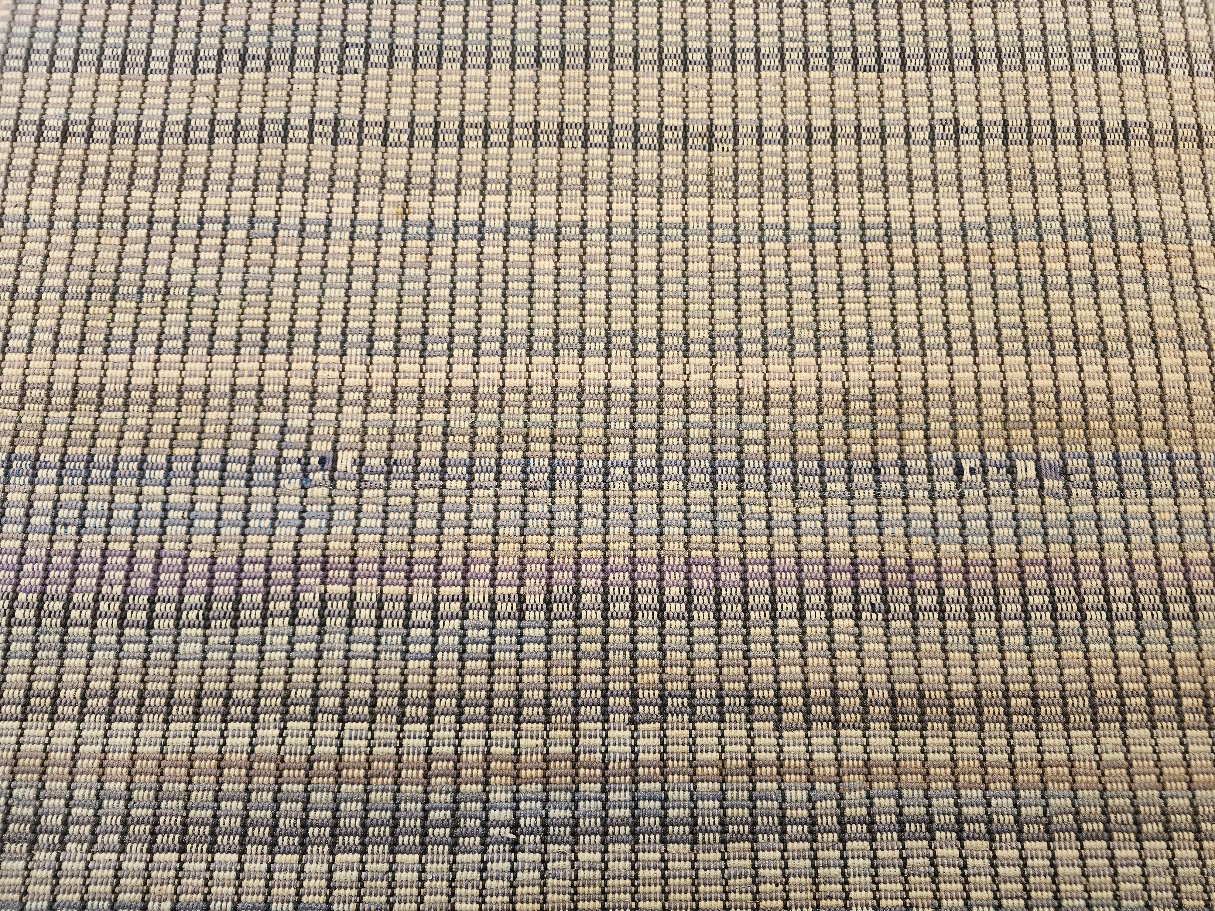 Vintage American Amish Rag Runner In Good Condition For Sale In Barrington, IL