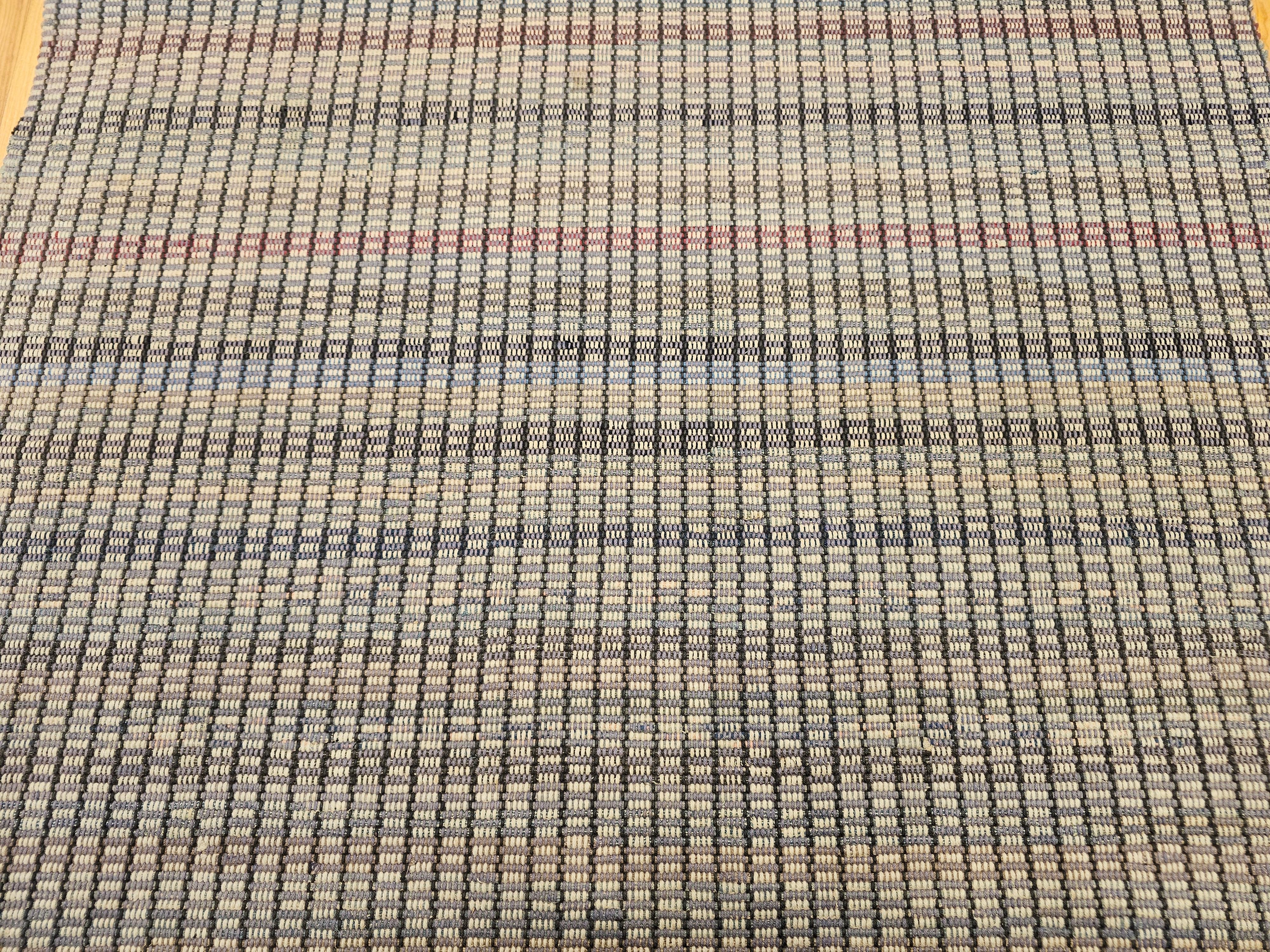 20th Century Vintage American Amish Rag Runner For Sale