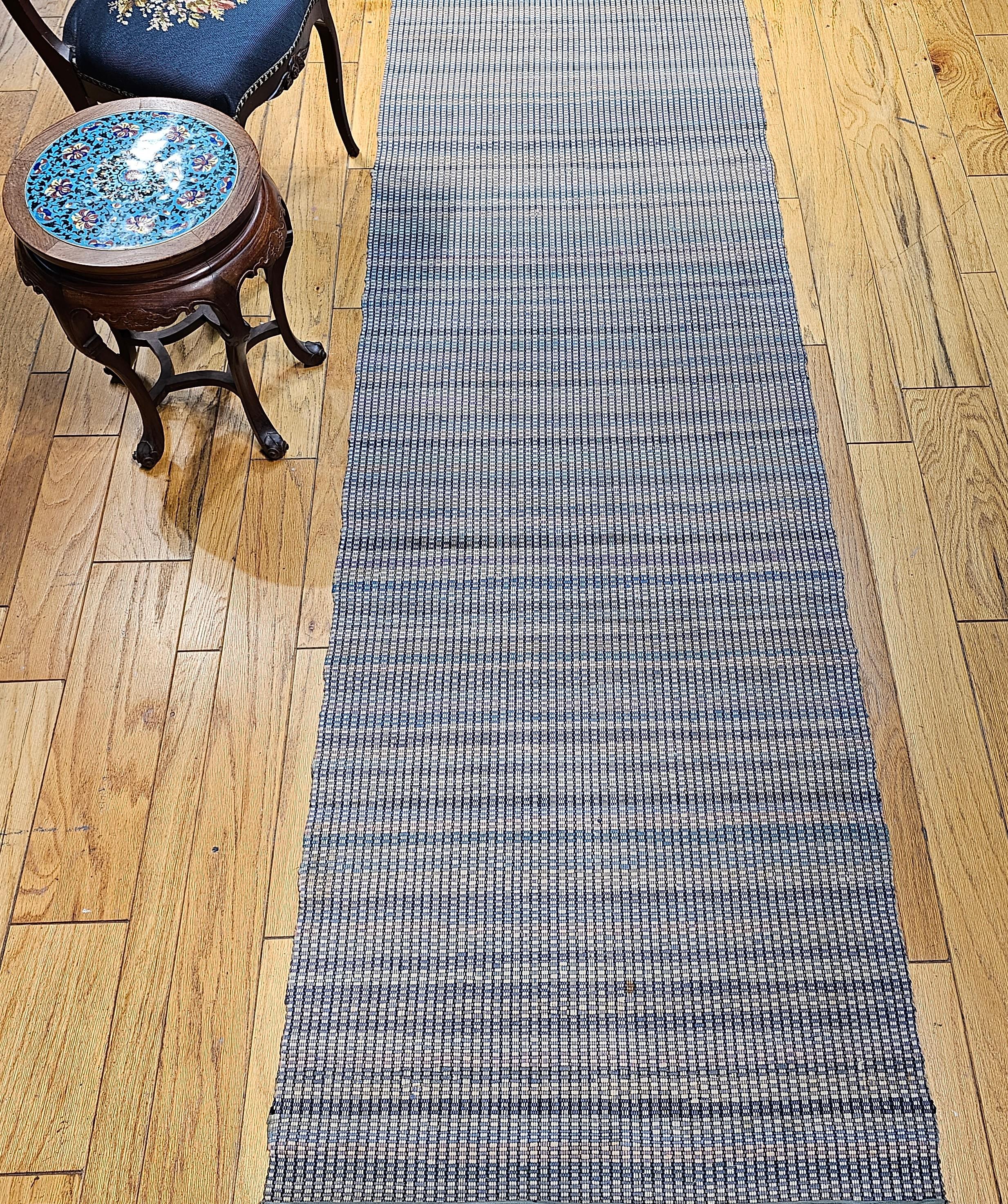 Vintage American Amish Rag Runner For Sale 6