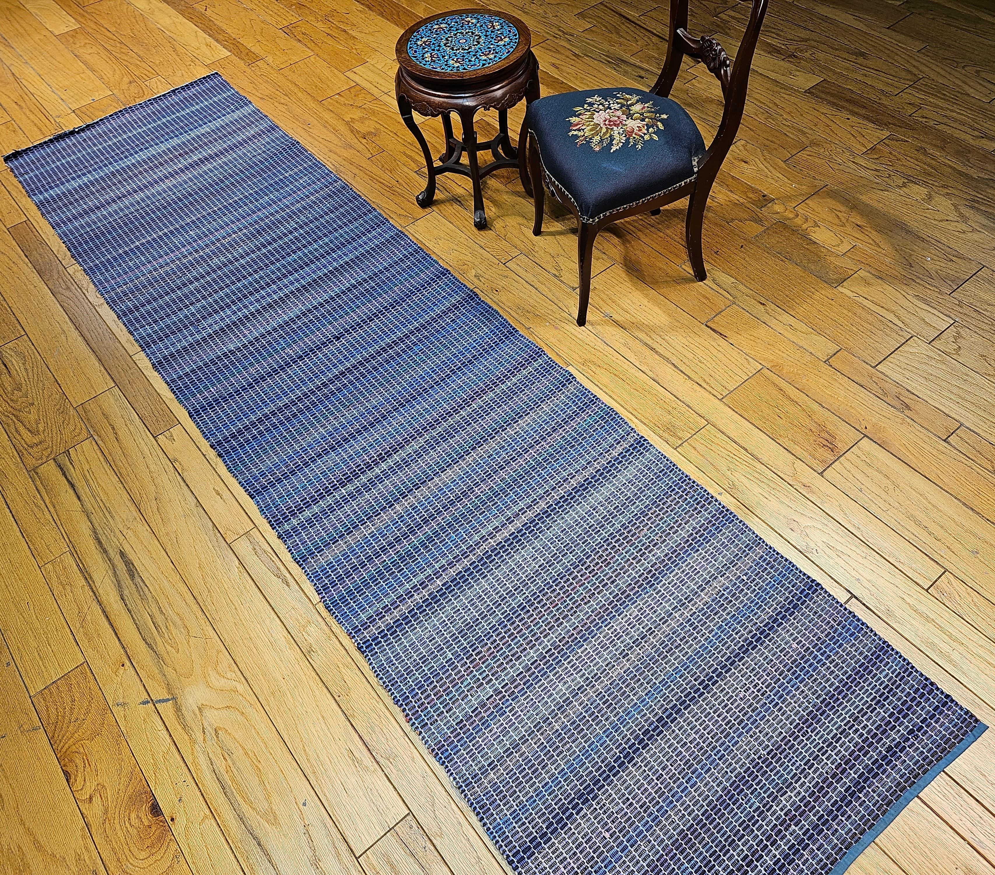 Vintage American Amish Rag Runner For Sale 1