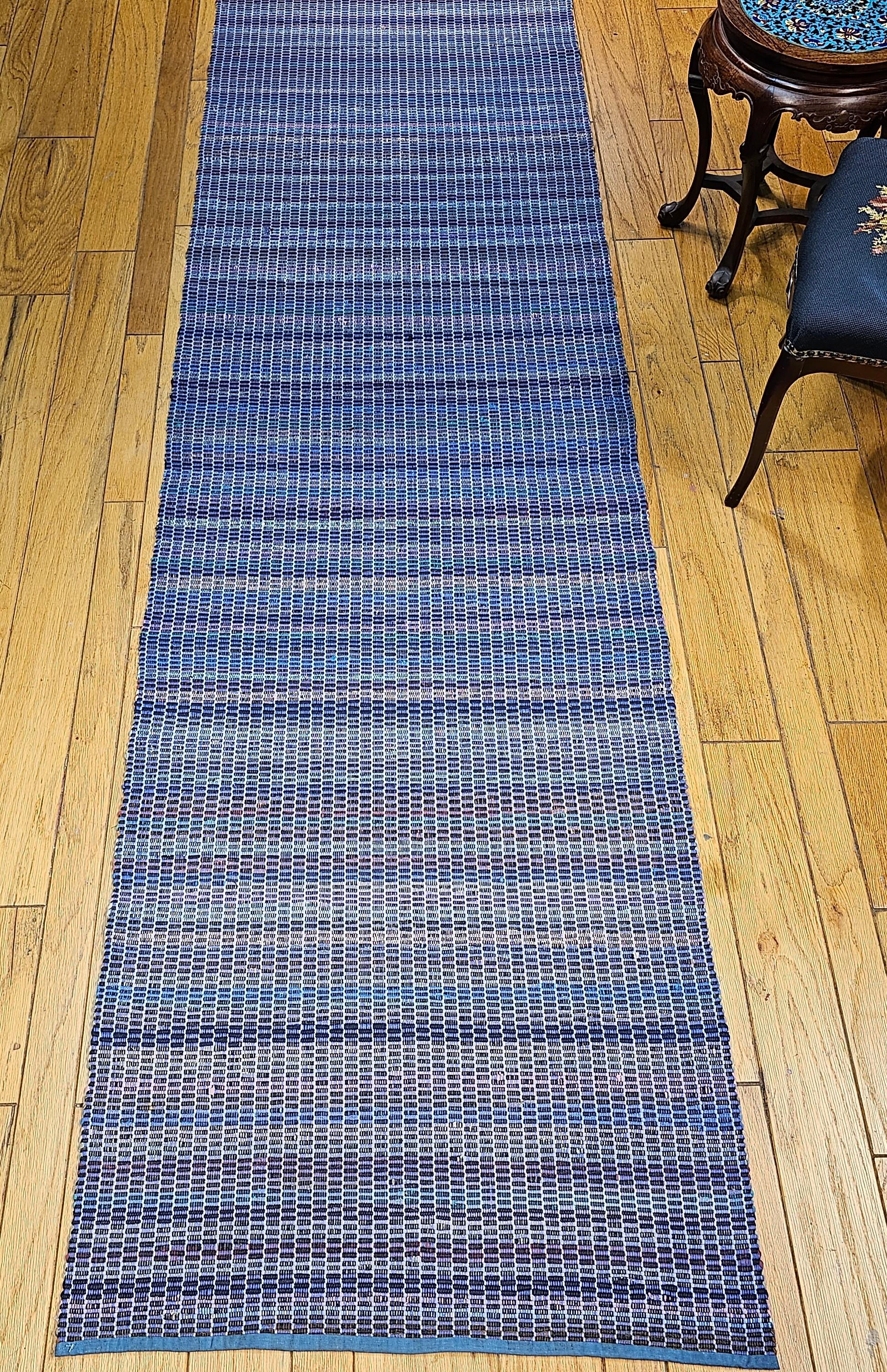 Vintage American Amish Rag Runner For Sale 2
