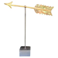 Vintage American Arrow Weathervane on Stand