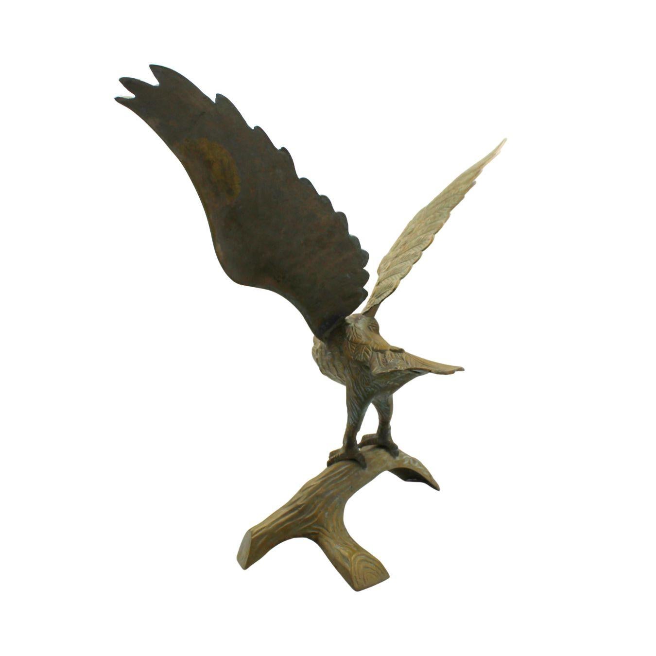 Americano Scultura d'ottone vintage 