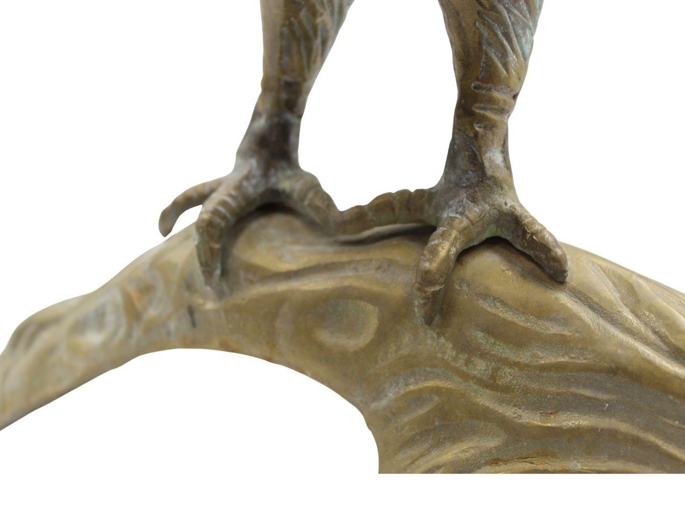 Scultura d'ottone vintage 