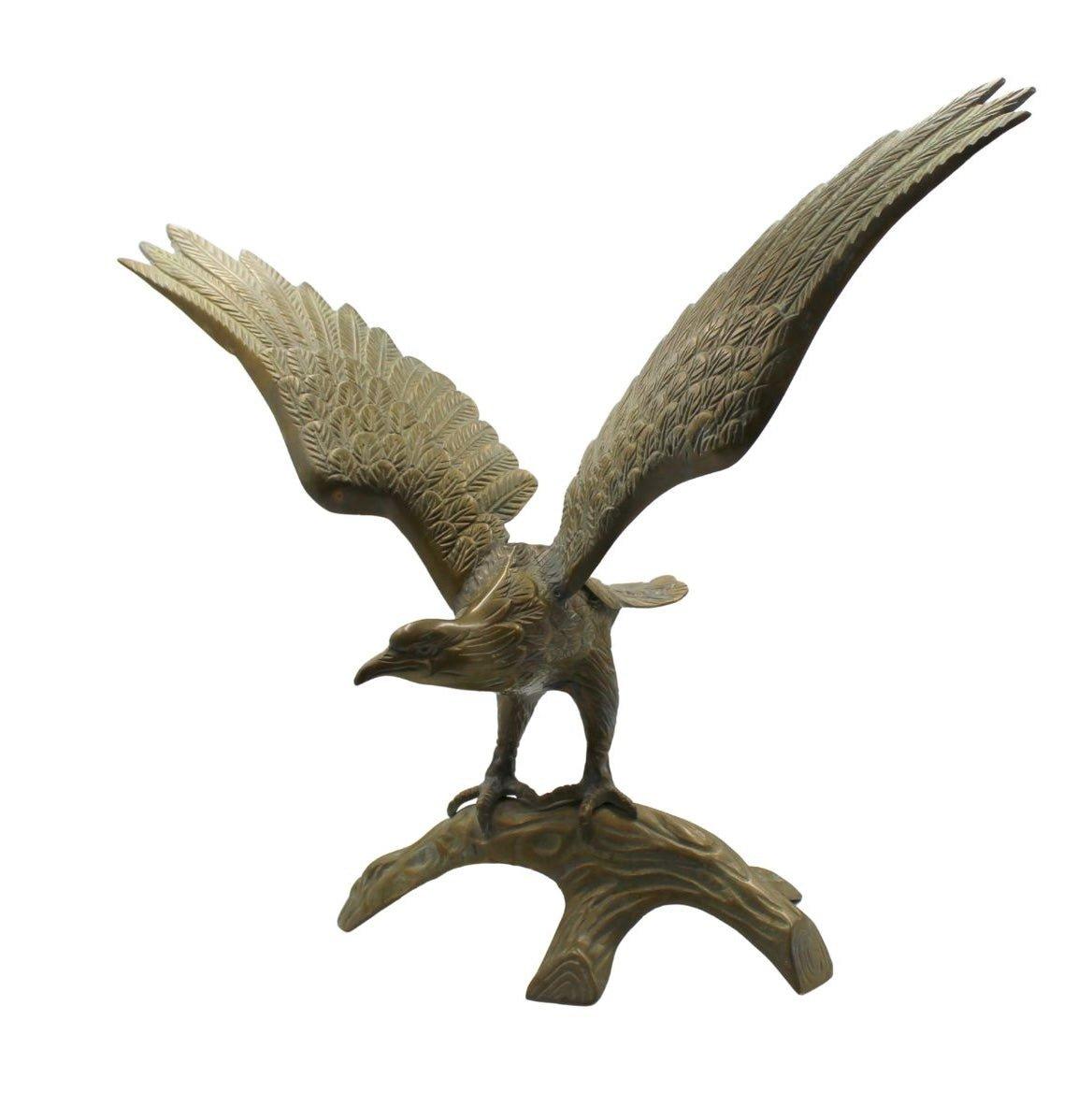 Scultura d'ottone vintage 
