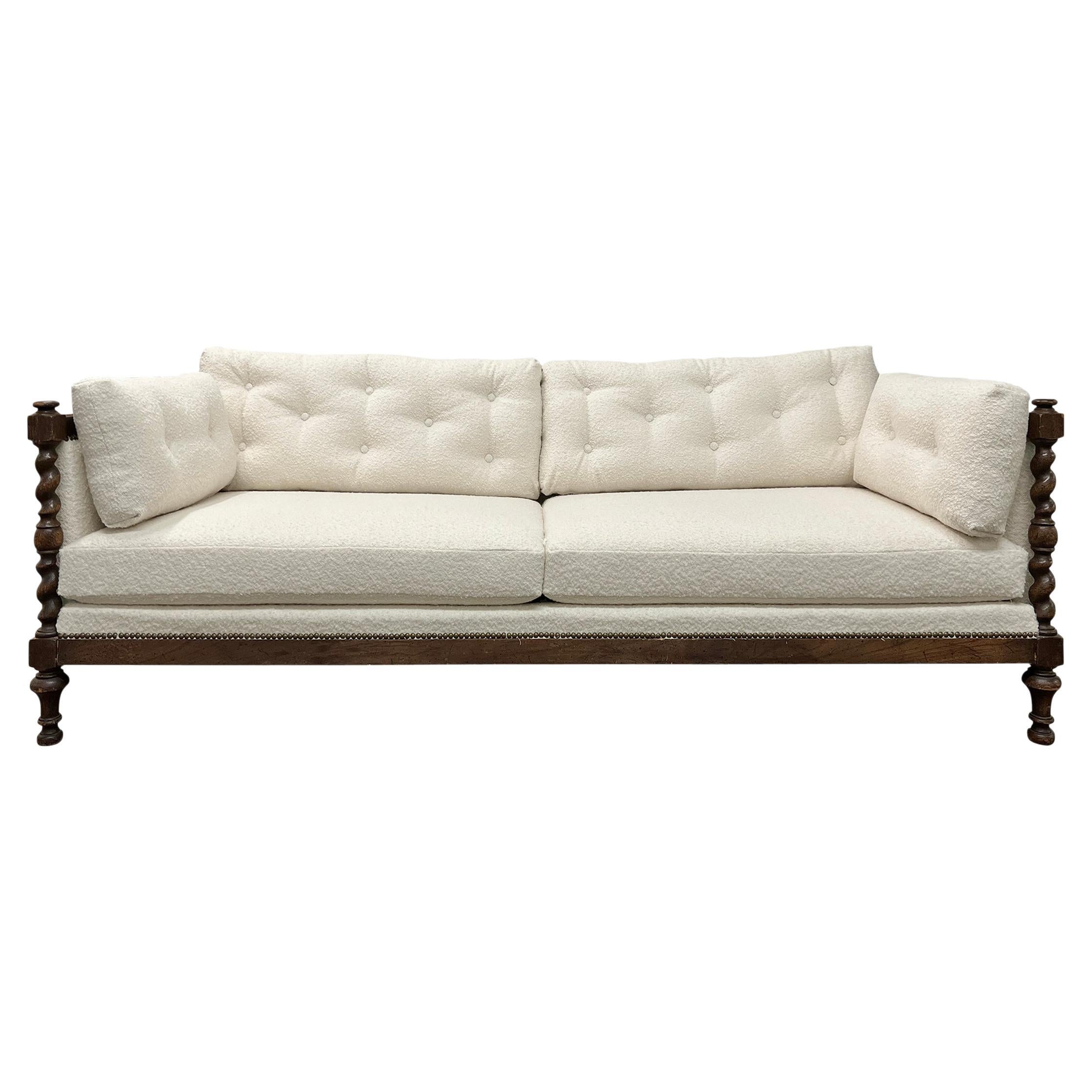 American Mahogany Classical Swan Sofa, Philadelphia, Circa 1815 For