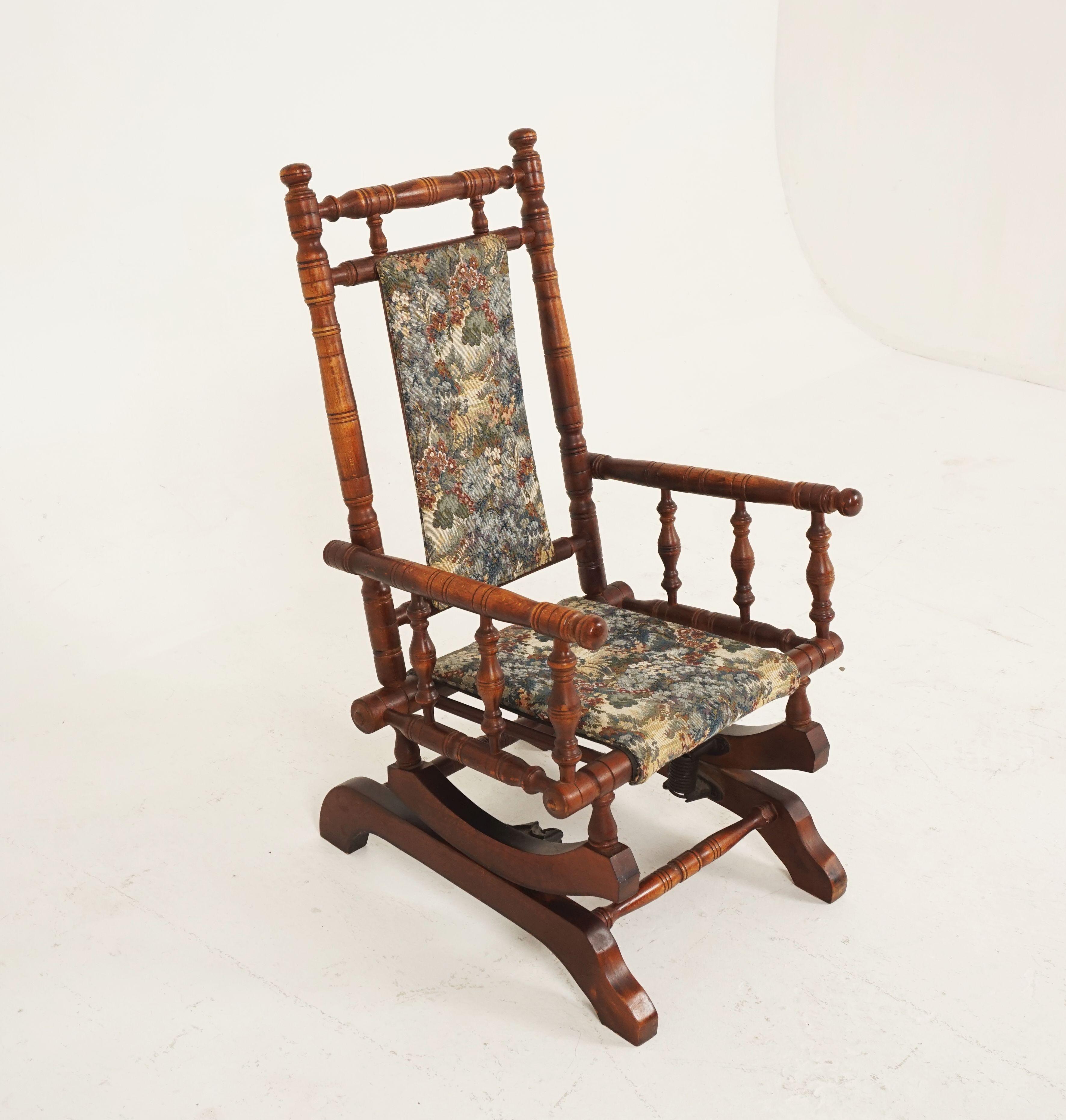 antique platform rocking chair