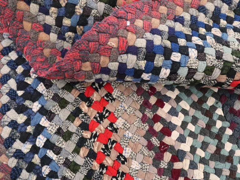 Vintage American Braided Rug For Sale at 1stDibs vintage braided rugs