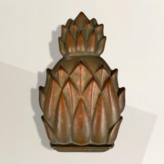 Vintage American Brass Pineapple Door Knocker