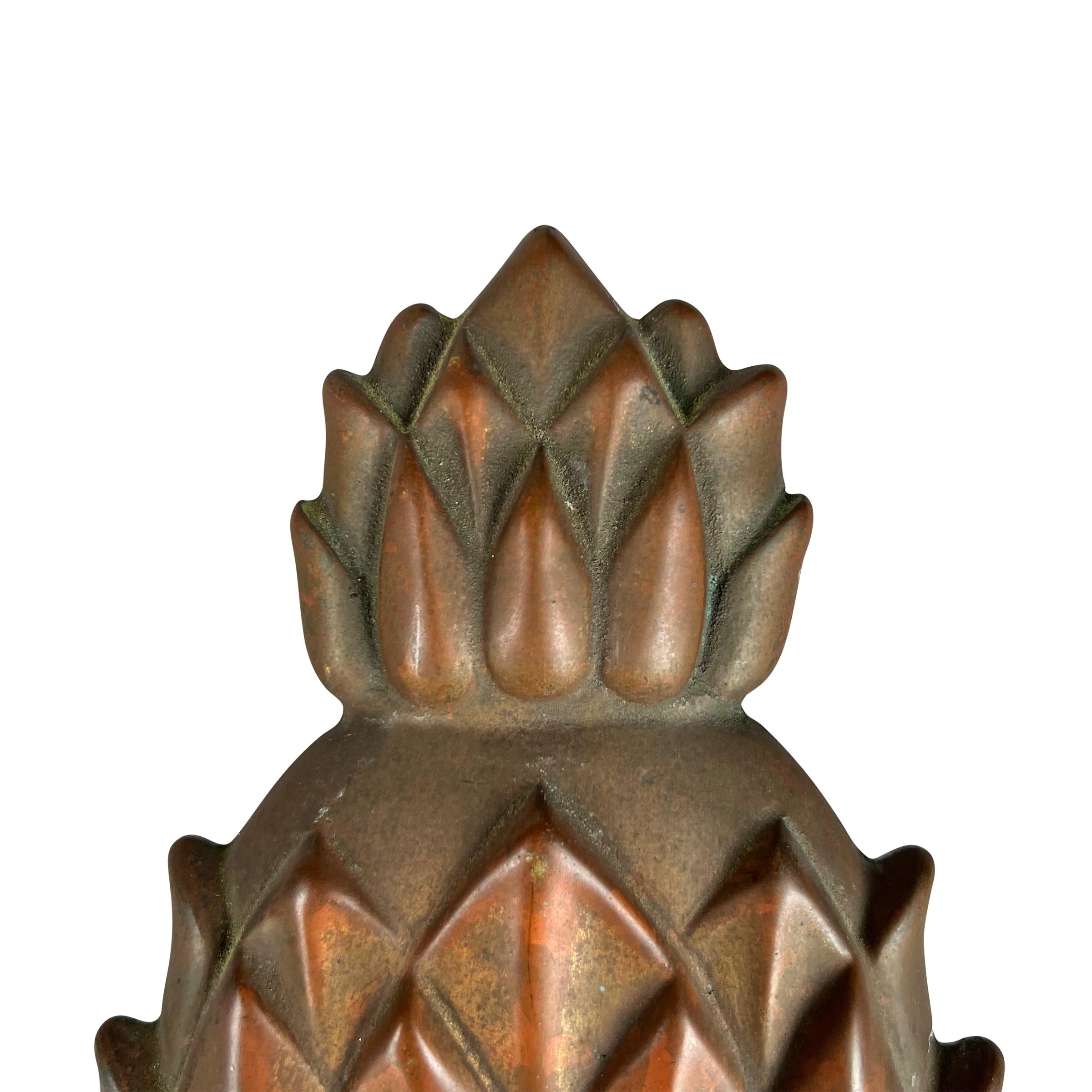 Vintage American Brass Pineapple Türklopfer (amerikanisch) im Angebot